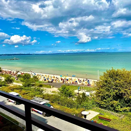 Studio Mit Traumhaftem Panorama-Meerblick Im Vierten Stock Appartement Scharbeutz